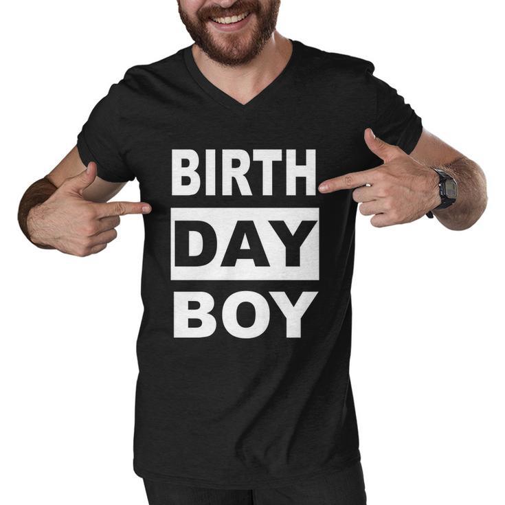 Straight Outta Birthday Birthday Boy Men V-Neck Tshirt