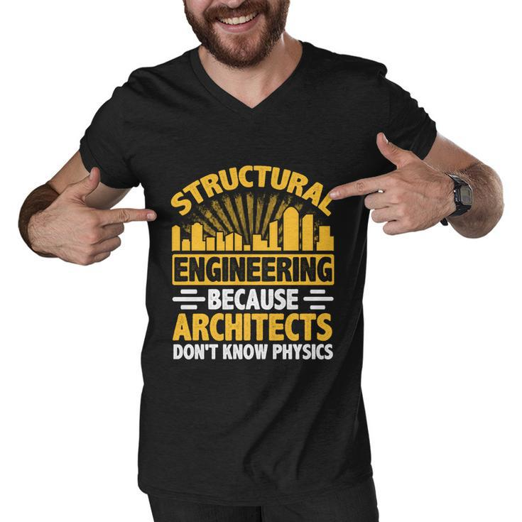 Structural Graduation Engineering Architect Funny Physics Gift Men V-Neck Tshirt