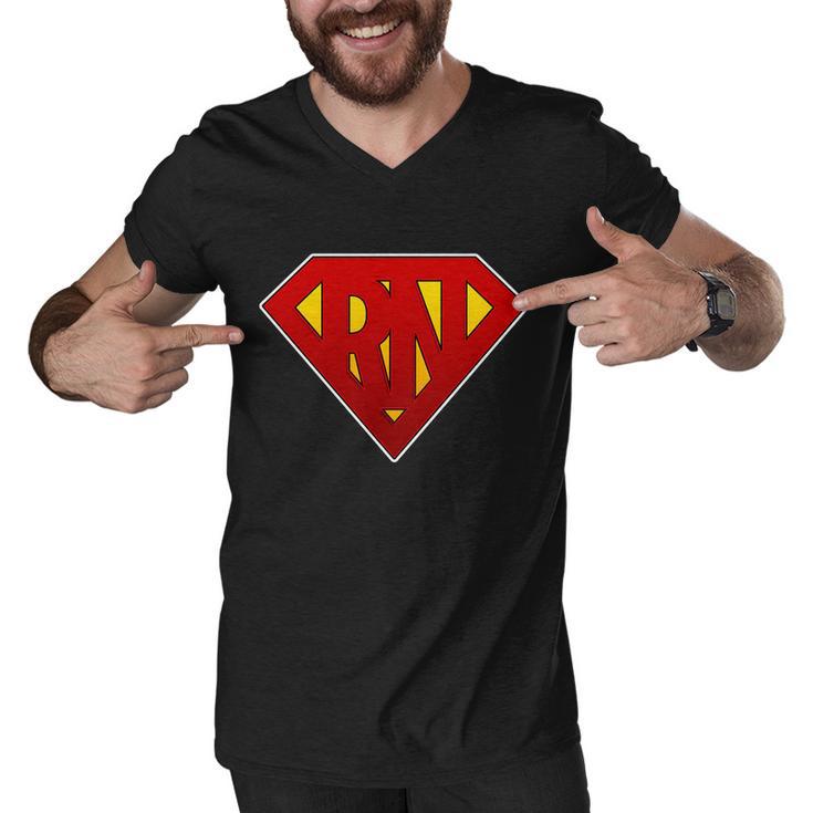 Super Rn Registered Nurse Tshirt Men V-Neck Tshirt