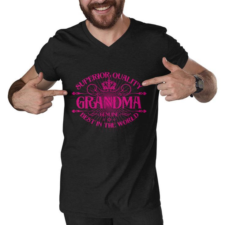 Superior Quality Grandma Best In The World Tshirt Men V-Neck Tshirt