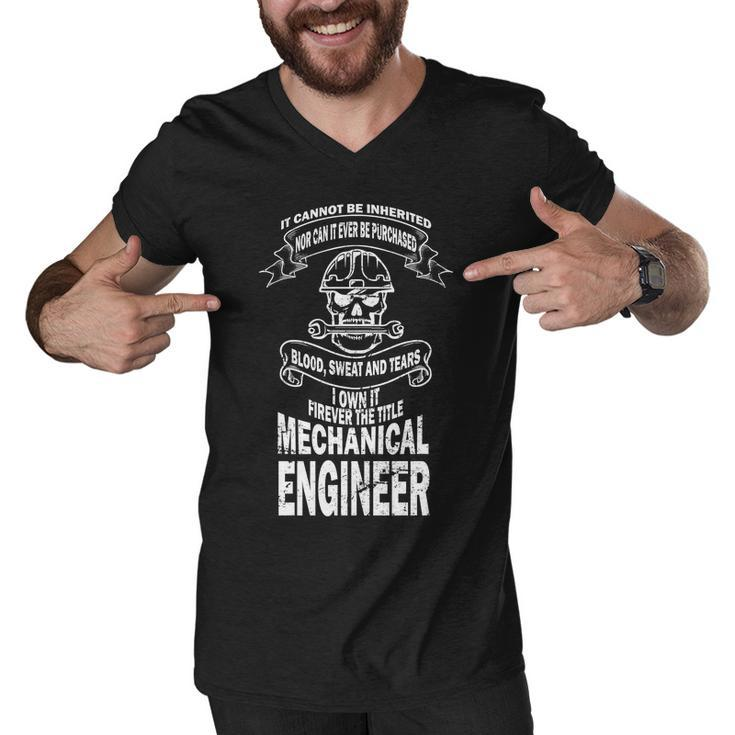 Sweat Blood Tears Mechanical Engineer Men V-Neck Tshirt