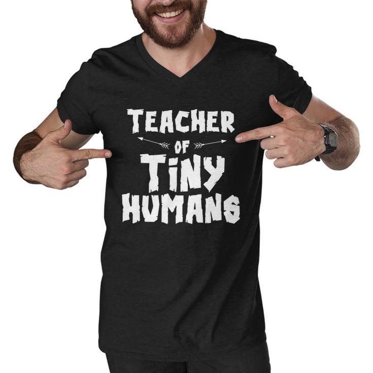 Teacher Of Tiny Humans Men V-Neck Tshirt