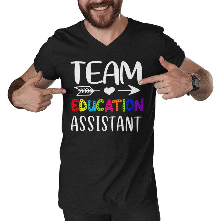 Team Education Assistant - Education Assistant Teacher Back To School Men V-Neck Tshirt
