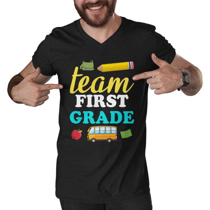 Team First Grade V2 Men V-Neck Tshirt