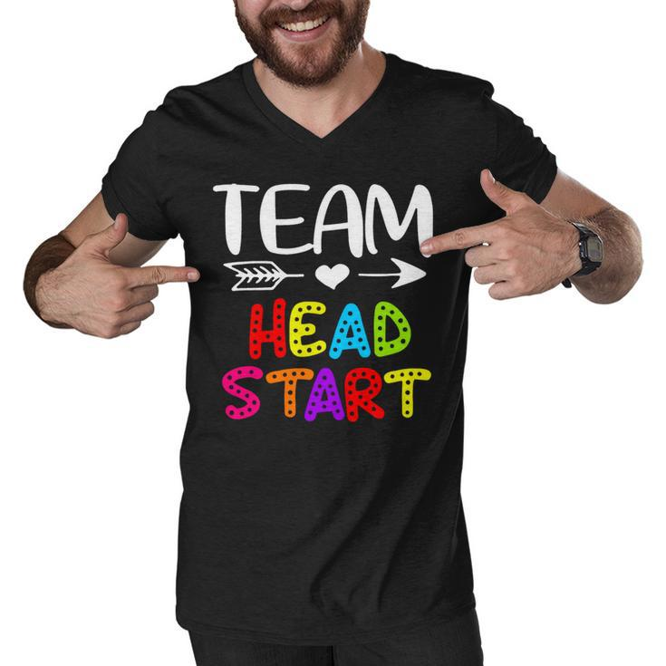 Team Head Start - Head Start Teacher Back To School Men V-Neck Tshirt