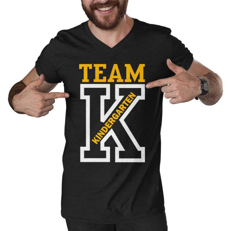 Team Kindergarten Teacher Logo Tshirt Men V-Neck Tshirt