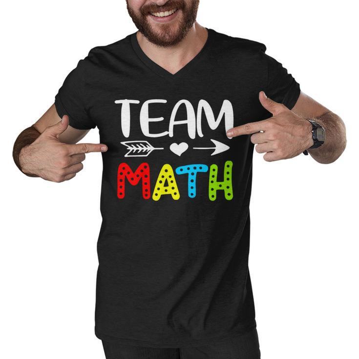 Team Math- Math Teacher Back To School Men V-Neck Tshirt