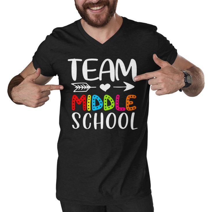 Team Middle School - Middle School Teacher Back To School Men V-Neck Tshirt