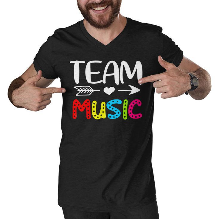 Team Music - Music Teacher Back To School Men V-Neck Tshirt