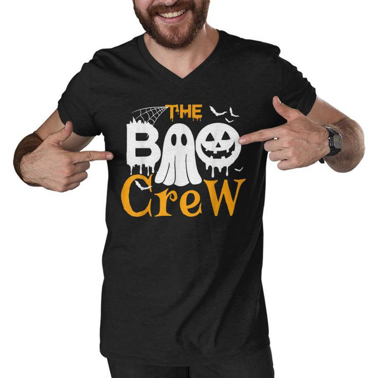The Boo Crew  - Scary Cute Ghost Pumpkin Halloween  Men V-Neck Tshirt