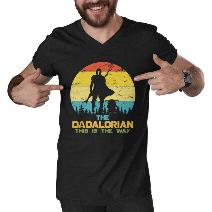 The Dadalorian This Is The Way Funny Dad Movie Spoof Men V-Neck Tshirt