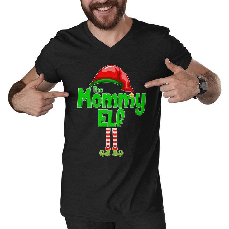 The Mommy Elf Christmas Tshirt Men V-Neck Tshirt