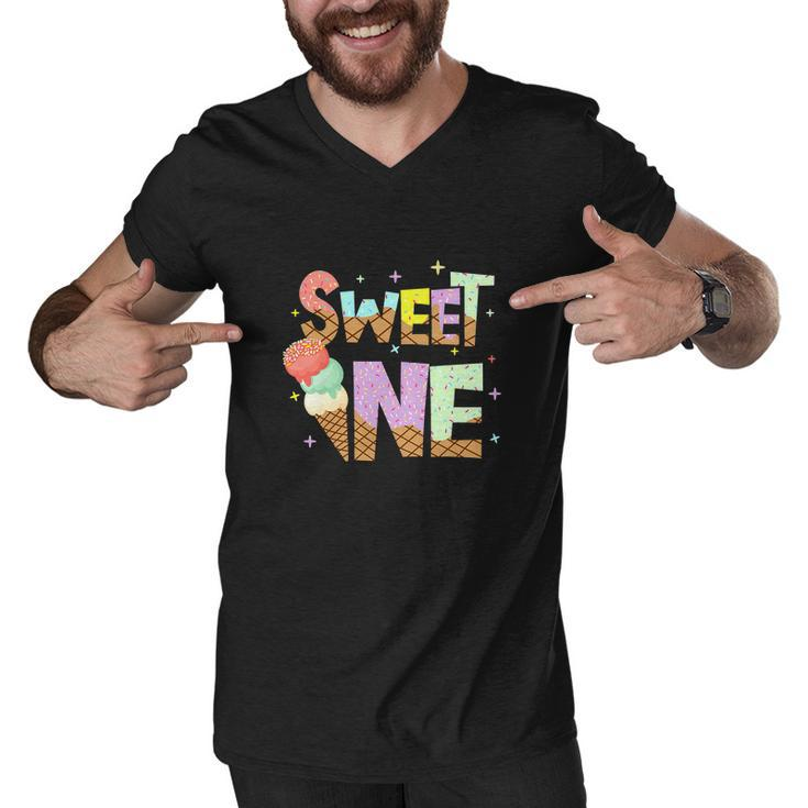 The Sweet One Cute Ice Cream Lovers Funny Birthday Men V-Neck Tshirt