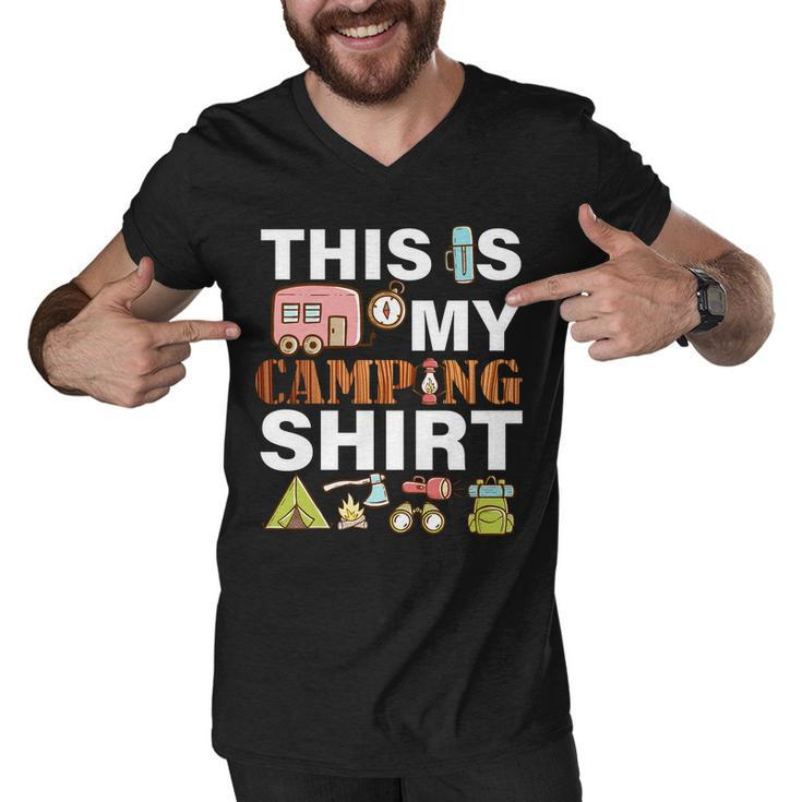 This Is My Camping Funny Men V-Neck Tshirt