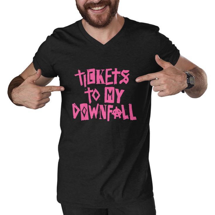 Tickets To My Downfall Men V-Neck Tshirt