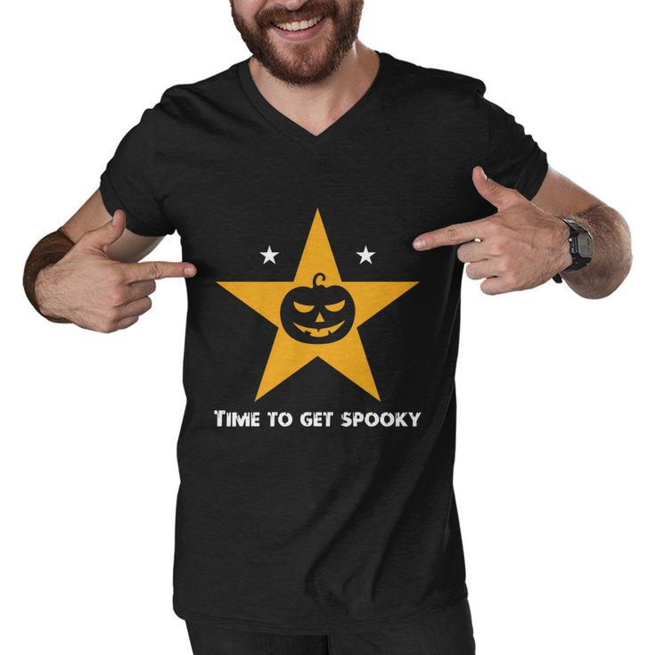 Time To Get Spooky Halloween Quote Men V-Neck Tshirt