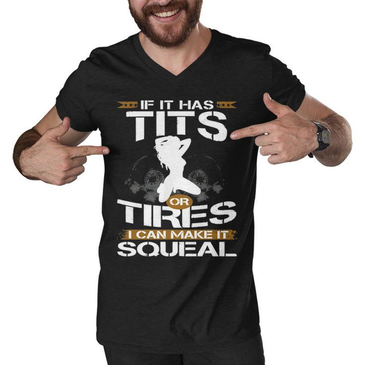 Tires Squeal Men V-Neck Tshirt