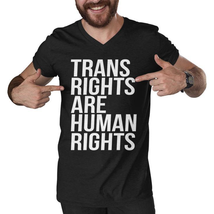 Transgender Trans Rights Are Human Rights Tshirt Men V-Neck Tshirt