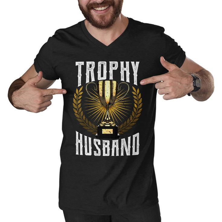 Trophy Husband Tshirt Men V-Neck Tshirt