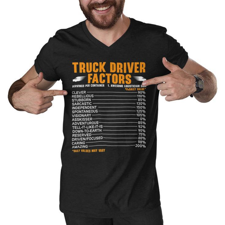 Trucker Truck Driver Trailer Truck Trucker Vehicle Jake Brake Men V-Neck Tshirt