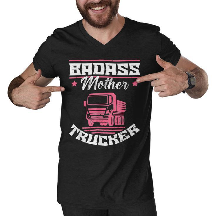 Trucker Trucker Accessories For Truck Driver Motor Lover Trucker_ V27 Men V-Neck Tshirt
