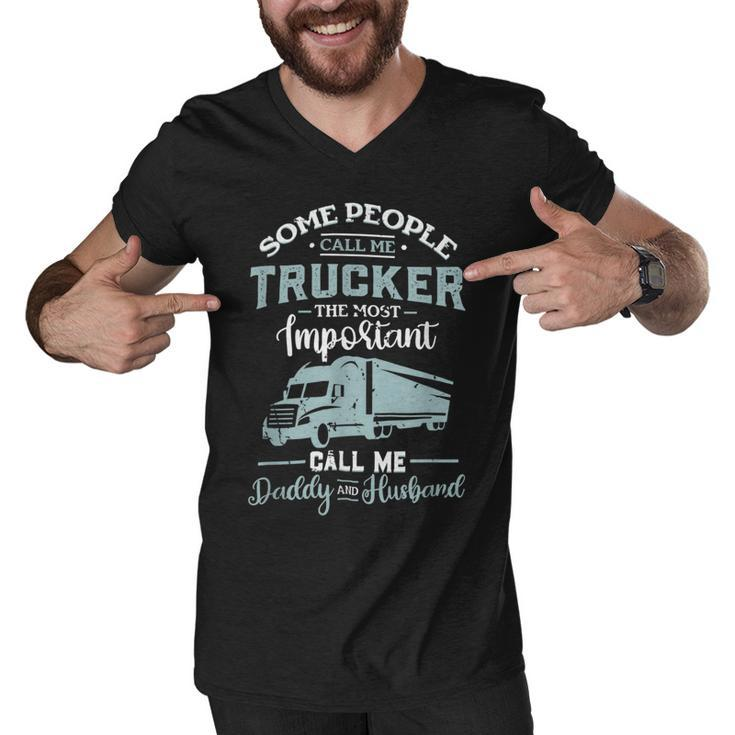 Trucker Trucker Accessories For Truck Driver Motor Lover Trucker_ V3 Men V-Neck Tshirt