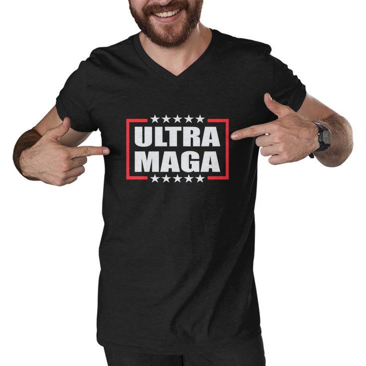 Ultra Maga 2024 Pro Trump Tshirt Men V-Neck Tshirt