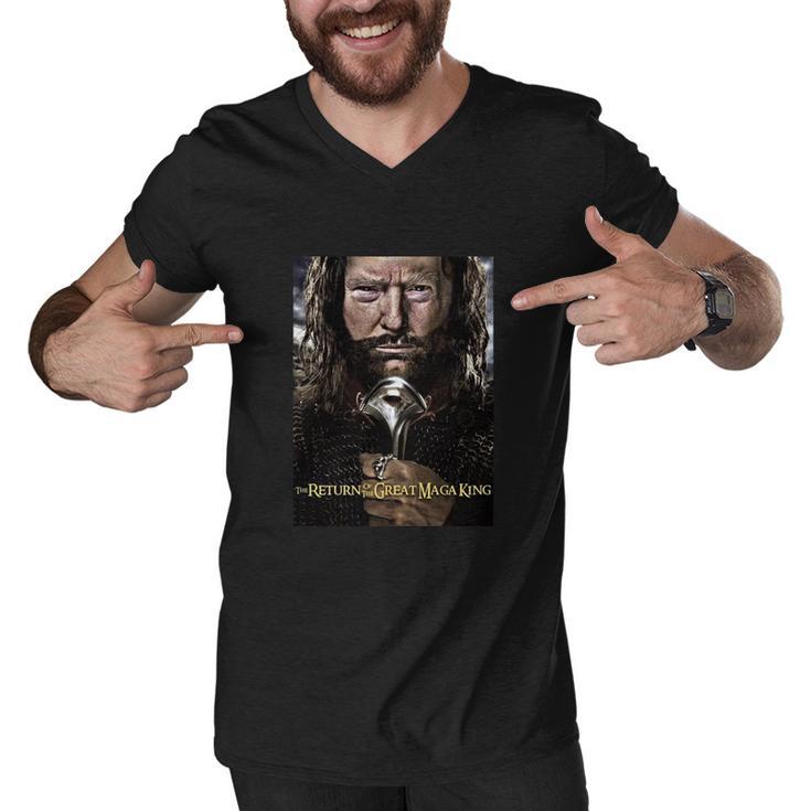 Ultra Maga Maga King The Great Maga King Tshirt Men V-Neck Tshirt