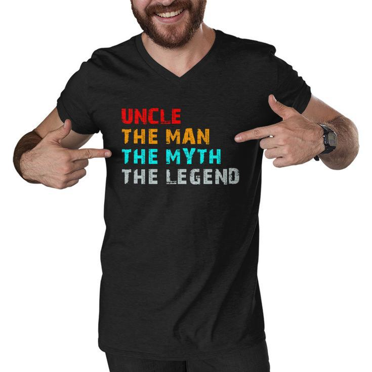 Uncle The Man The Myth The Legend Men V-Neck Tshirt
