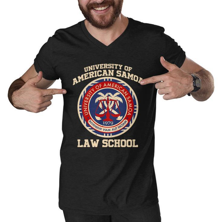 University Of Samoa Law School Logo Emblem Men V-Neck Tshirt