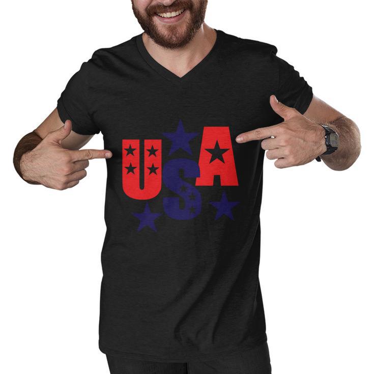 Usa 4Th Of July Independence Day Patriotic Men V-Neck Tshirt