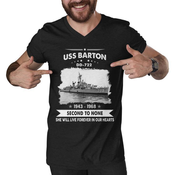 Uss Barton Dd  Men V-Neck Tshirt