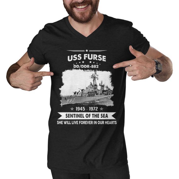 Uss Furse Dd 882 Ddr  Men V-Neck Tshirt