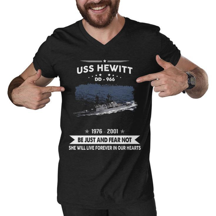 Uss Hewitt Dd  Men V-Neck Tshirt