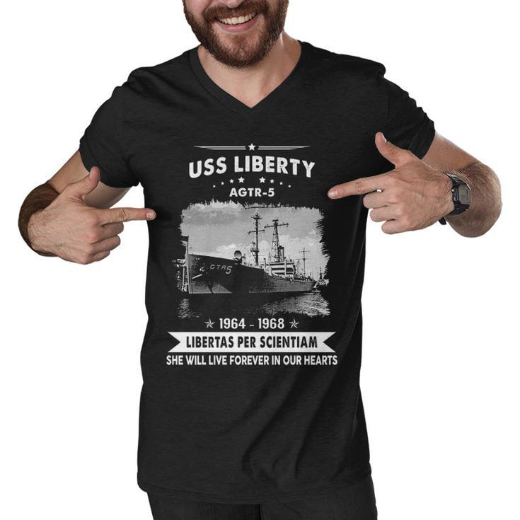 Uss Liberty Agtr  Men V-Neck Tshirt