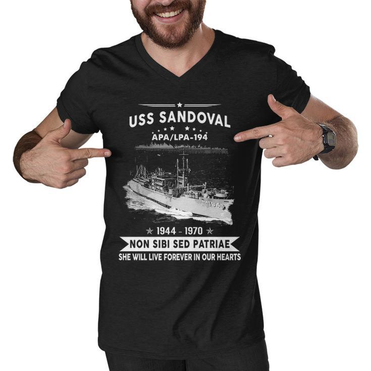Uss Sandoval Apa  Men V-Neck Tshirt