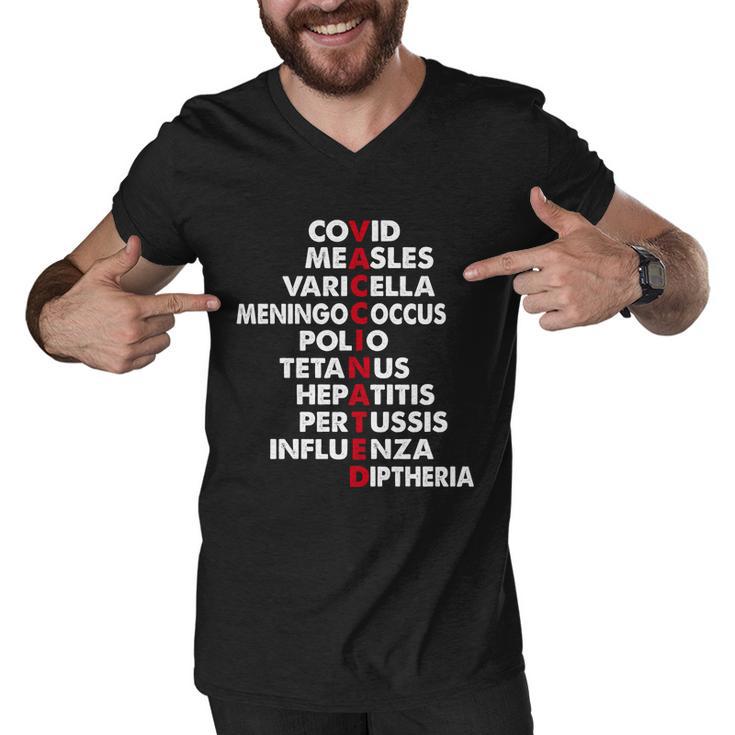 Vaccinated Tshirt V2 Men V-Neck Tshirt