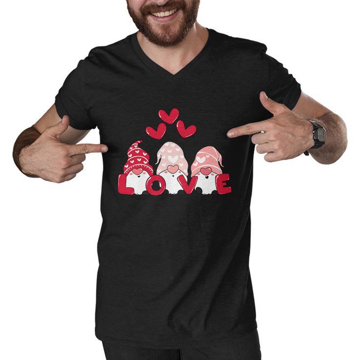 Valentines Day Gnomes V2 Men V-Neck Tshirt