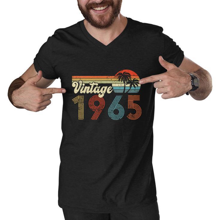 Vintage 1965 Made In 1965 57Th Birthday Gift 57 Year Old Men V-Neck Tshirt