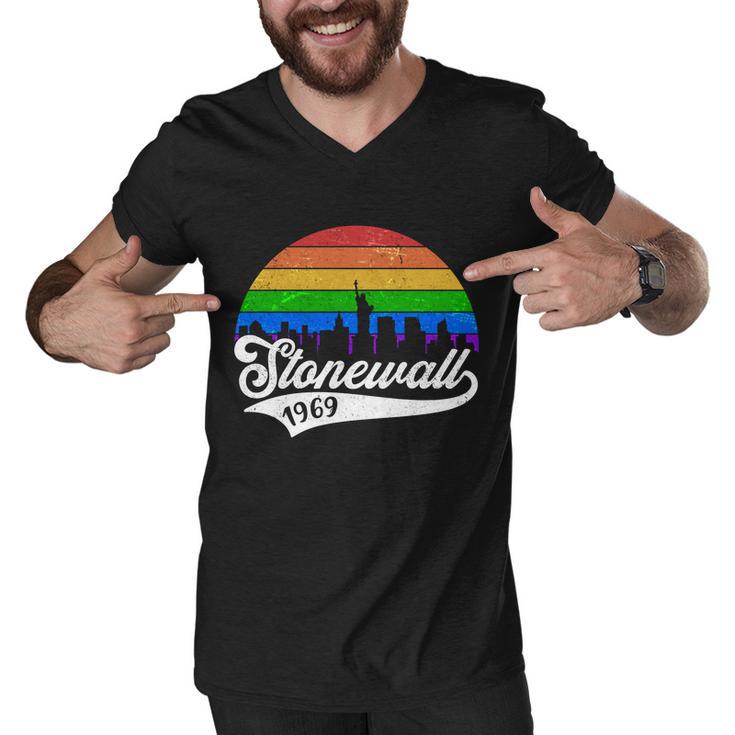 Vintage Stonewall  Men V-Neck Tshirt