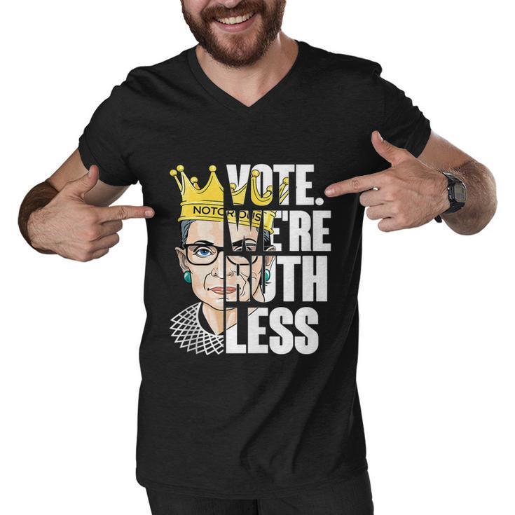 Vote Were Ruthless Feminist Womens Rights Vote We Are Ruthless Men V-Neck Tshirt