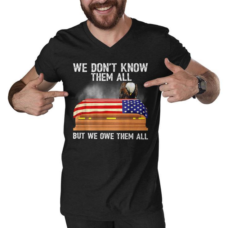 We Dont Know Them All But We Owe Them All 4Th Of July Back  Men V-Neck Tshirt
