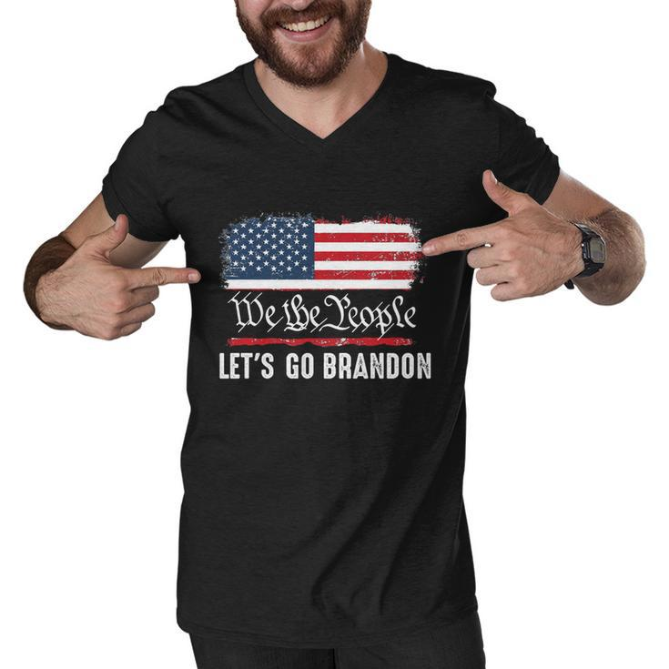 We The People Let’S Go Brandon Conservative Anti Liberal Tshirt Men V-Neck Tshirt