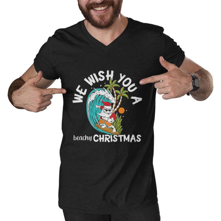 We Wish You A Beachy Christmas In July Men V-Neck Tshirt