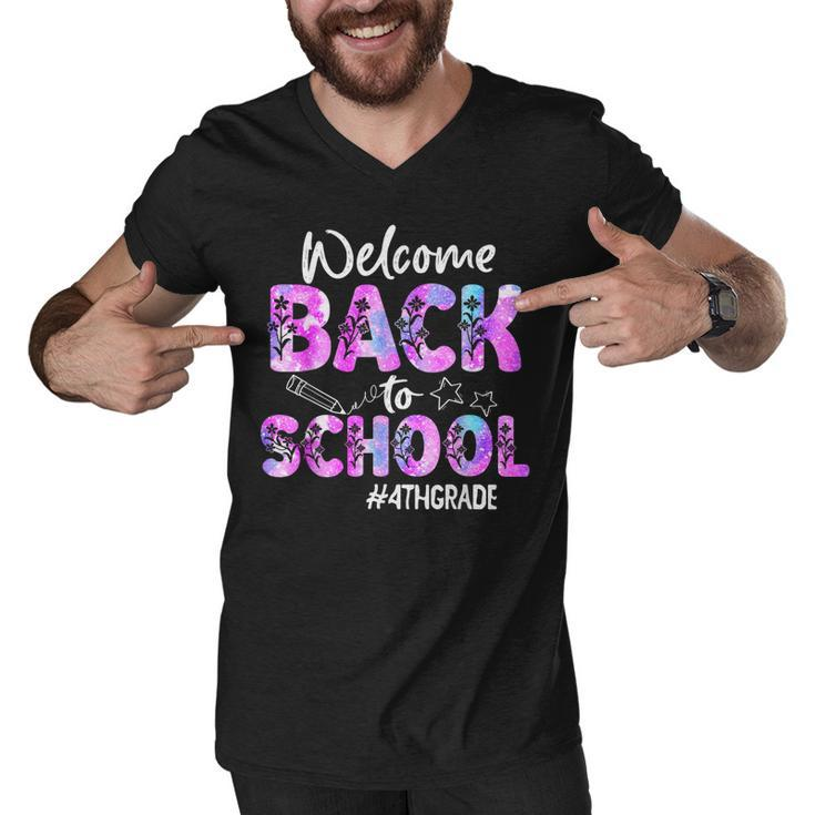 Welcome Back To School 4Th Grade Back To School  Men V-Neck Tshirt