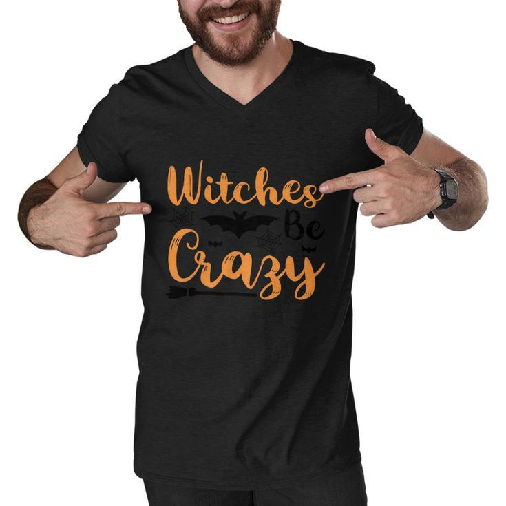Witches Be Crazy Halloween Quote Men V-Neck Tshirt