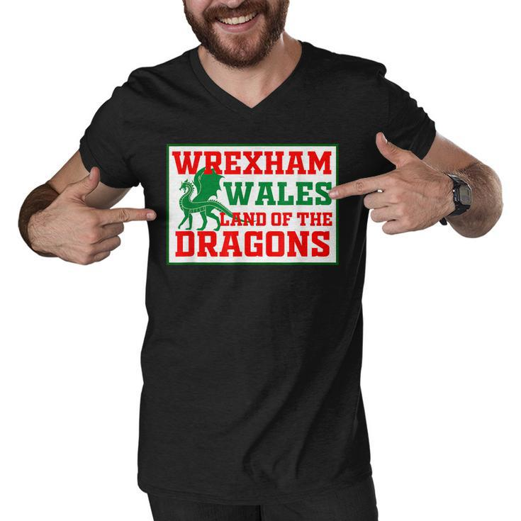 Wrexham Wales Welsh Gifts  Men V-Neck Tshirt
