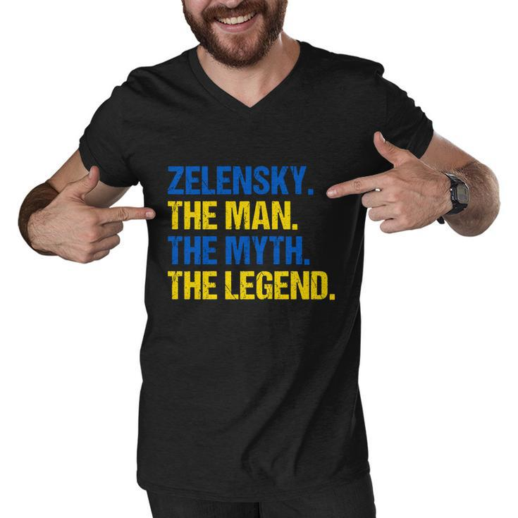 Zelensky The Man The Myth The Legend Volodymyr Zelensky Men V-Neck Tshirt