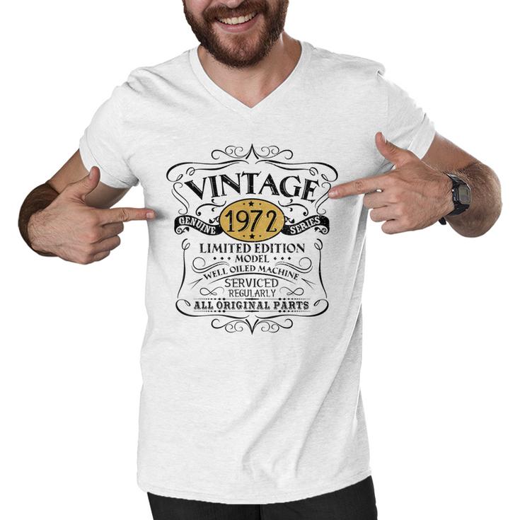 Vintage 1972 50Th Birthday Gift Men Women Original Design  Men V-Neck Tshirt