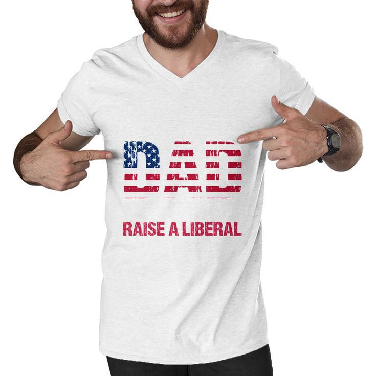 Conservative Dad Trying Not To Raise A Liberal Tshirt Men V-Neck Tshirt